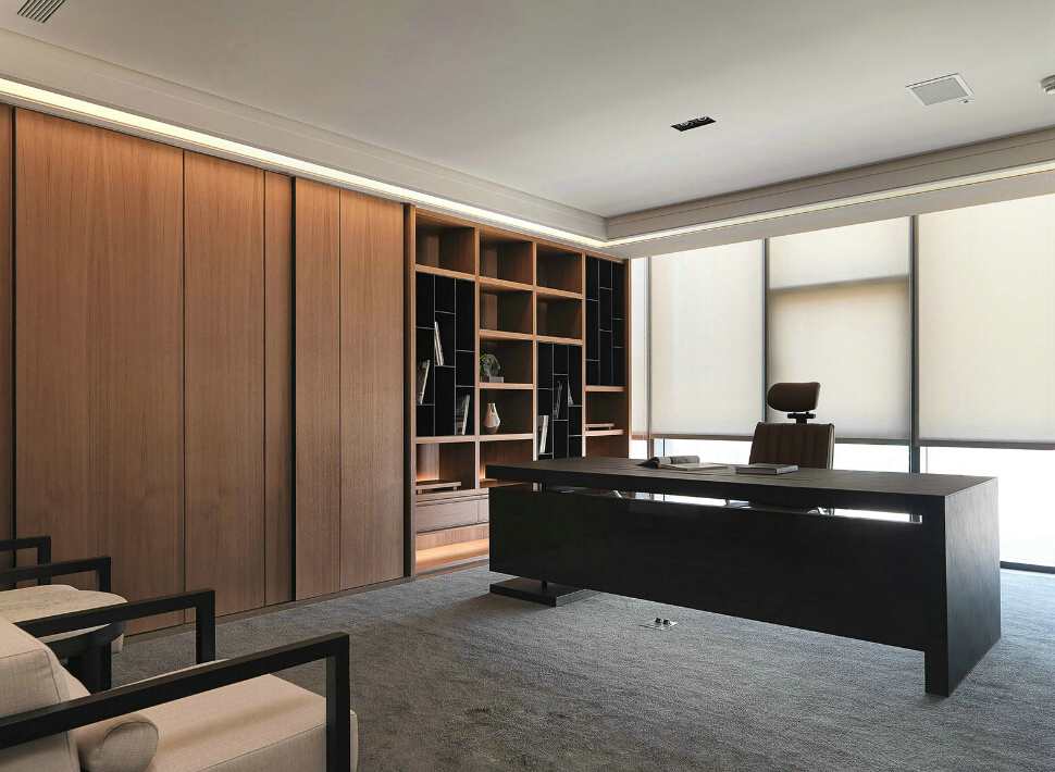 經理辦公室裝修效果圖-卓創裝飾